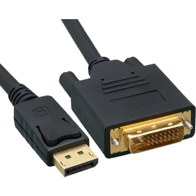 Afbeelding van SBOX Displayport DVI 2 video kabel adapter m Zwart