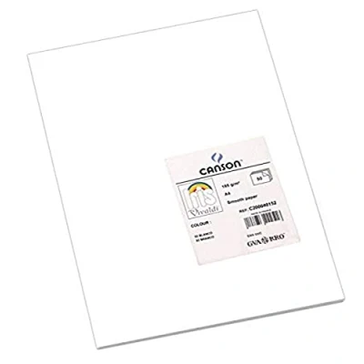 Afbeelding van Canson 200040152 Iris Vivaldi glad, gekleurd papier, A4, wit 01