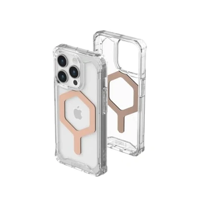Afbeelding van Apple iPhone 15 Pro MagSafe Hoesje Kunststof UAG Hardcase/Backcover Rosé goud Telefoonhoesje Shockproof/Valbescherming