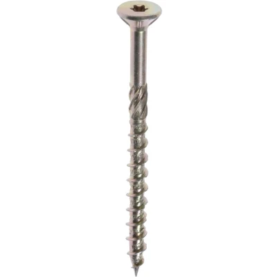 Afbeelding van Woodies Ultimate spaanplaatschroeven 4,5x50mm platkop geel verzinkt deeldraad T25 61445401 (Per 200 stuks)