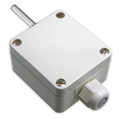 Afbeelding van iOVEO 206AF02202 buitentemperatuur meetomvormer met sensor PT1000, externe actief, 0 10V o. 4 20mA, in ext. Beschermbuis