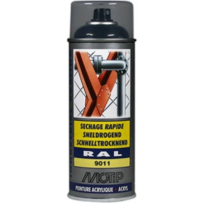 Afbeelding van motip industrial ral 9011 grafiet zwart 400 ml 07158