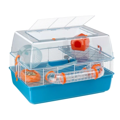 Afbeelding van Ferplast Hamsterkooi Duna Fun Dierenverblijf 55x47x37.5 cm Blauw Oranje