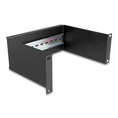 Afbeelding van Delock 10″ Hutschienenpanel 2 HE schwarz