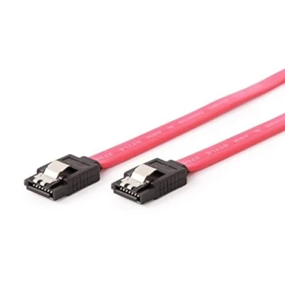 Afbeelding van SATA datakabel plat SATA600 6 Gbit/s / rood 0,30 meter