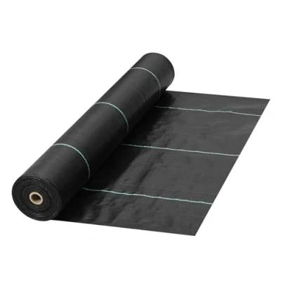 Afbeelding van VEVOR Onkruidbestrijding Tuindoek 0.9*91.4m 5.8 g/m2 Pp Opritdrainagedoek Voor Opritstabilisatie, Tuinbouw, Landbouw En Drainage Zwart