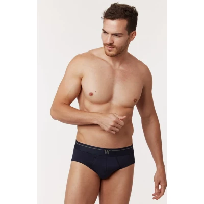 Afbeelding van Woody Midi Slip Duopack Blauw XL