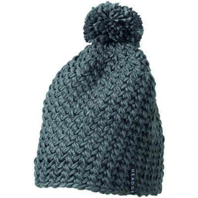 Afbeelding van Myrtle Beach Unisex Eenkleurige Gehaakte Muts met Pompom (Grijs)