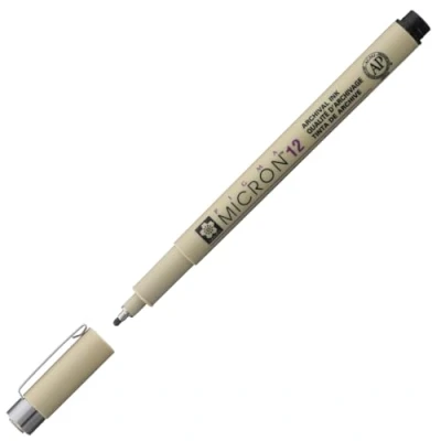 Afbeelding van Sakura Pigma Micron 12 pen zwart