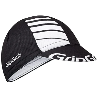 Afbeelding van GripGrab Lightweight Zomer Fietspet Mesh Cycling Cap Retro Fietsmuts Zwart/Wit Unisex Maat S/M