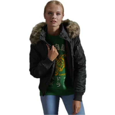 Afbeelding van Superdry Nylon Flight Bomber Jasje Groen XS Vrouw