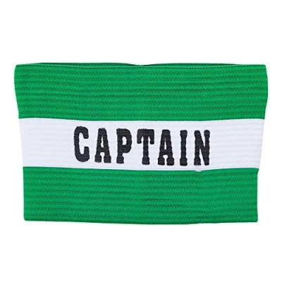 Afbeelding van Aanvoerdersband Captain Groen/Wit Senior