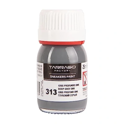 Afbeelding van Tarrago Schoenkleur diepgrijs SNK 313 25 ml met penseel en spons voor glad leer, kunstleer of canvas
