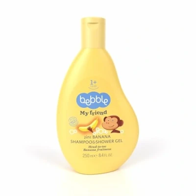 Afbeelding van Baby &amp; Kind Shampoo Douchegel Banaan 2 in 1 250 ml