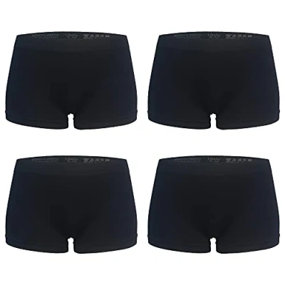 Afbeelding van Libella Damesslip in lage taille (verpakking van 6) naadloze onderbroek microvezel 3908, 4*zwart, XXL 3XL