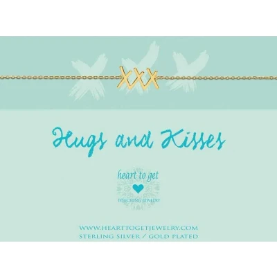 Afbeelding van Heart to get B277XXX16G Hugs &amp; Kisses Gold Armband