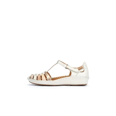 Afbeelding van Pikolinos Vallarta Sandalen met sleehak, Dames, Maat: 38, Nata Leer