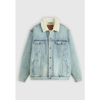 Afbeelding van LEVI&#039;S ® Tussenjas &#039;Relaxed Fit Sherpa Trucker Jacket&#039; lichtblauw