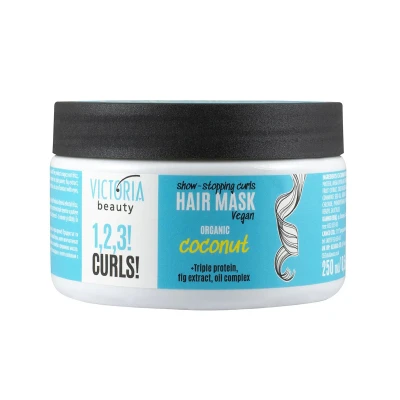 Afbeelding van haar masker met kokos olie voor krullend vegan rijk aan proteïnen vijg extract 250ml