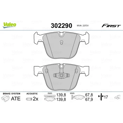 Afbeelding van Valeo Remblokset 302290