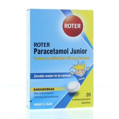Afbeelding van Roter Paracetamol Jr Smelttablet Banaan 250mg