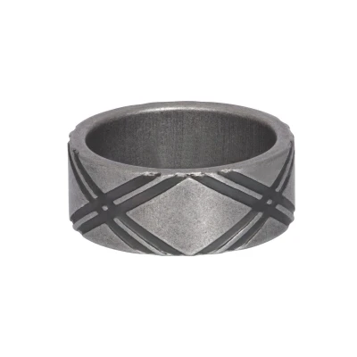 Afbeelding van iXXXi Men Herenring Lamborghini Antiek zilver 21mm
