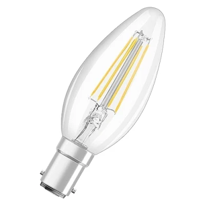 Afbeelding van Osram Classic LED B15d Kaars Filament Helder 4W 470lm 827 Zeer Warm Wit Vervangt 40W