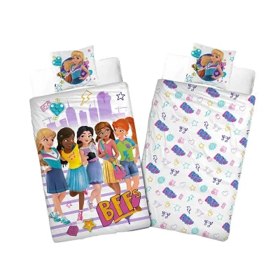 Afbeelding van Lego Friends Girls (x cm) Dekbedovertrek Meerkleurig, Katoen 123vloerkleed.nl is de online webshop voor vloerkleden en woonaccessoires.