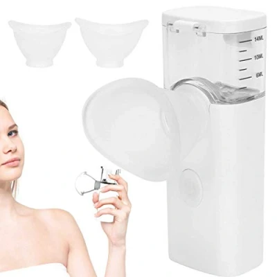 Afbeelding van Nano Mist Sprayer For Facial Eye, 2In1 Cool Steamer Hydrating Spraye Mini Face Luchtbevochtiger Handige Vaporizer Vernevelaar Verstuiver Voor Oogverzorging(Wit)