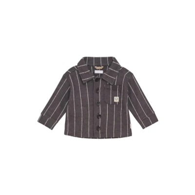 Afbeelding van Noppies Seeley Jas voor kinderen, Maat: 68, Stripe pattern dark grey
