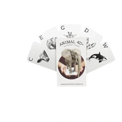 Afbeelding van Octagon Studio Animal 4D+ Augmented Reality Leerkaarten Interactief Alfabet, Taal en Natuur Flashcards