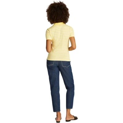 Afbeelding van Tommy Hilfiger Poloshirt citronella/ecru, Dames, Maat: Medium, Citronella/ecru