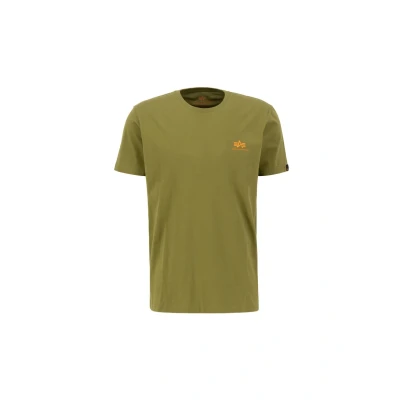Afbeelding van Alpha Industries Small LOGO Tshirt basic, Heren, Maat: Medium, Moss green