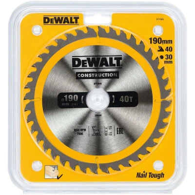 Afbeelding van DeWalt Accessoires Cirkelzaagblad 190x30x40t, positief 10, kerf 2,6mm DT1945 QZ