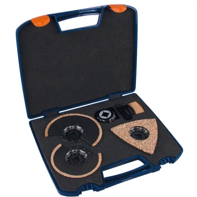 Afbeelding van Starlock multitool zaagbladen tegelset &quot;Professional&quot; 4 delig (Rotec)