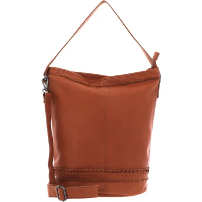 Afbeelding van FREDsBRUDER Leren Schoudertas Eina Hobo Golden Brown Bruine
