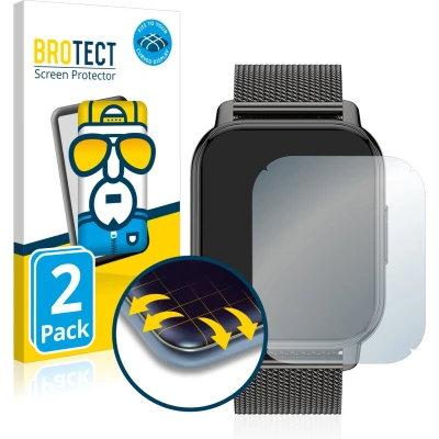 Afbeelding van BROTECT Full Cover Screen Protector voor Popglory P66 1.85&quot; (2 Stuks) Schermbeschermer, 3D Curved