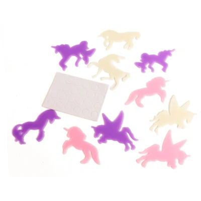Afbeelding van Toi toys Glow In The Dark Vormen Eenhoorns 12 delig