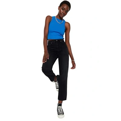 Afbeelding van Trendyol TWOSS23JE00089 Volwassenen Vrouwen Jeans Zwart 34