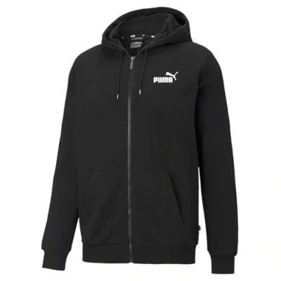 Afbeelding van Puma LOGO Sweater met rits, Heren, Maat: Large, Black