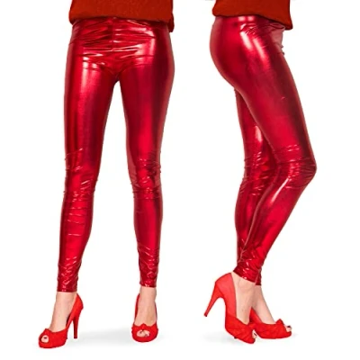 Afbeelding van Folat Legging Metallic Rood Maat L/XL
