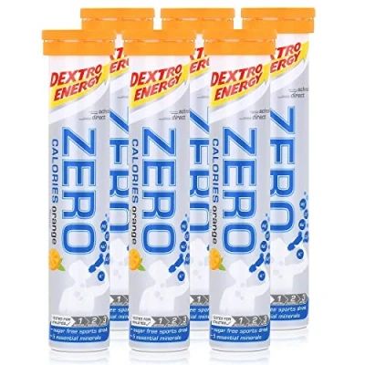 Afbeelding van Dextro Energy Zero Calories bruistabletten oranje smaak 80g (6 pack)