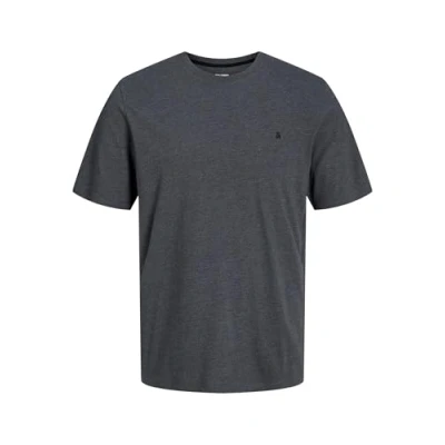 Afbeelding van Jack &amp; Jones PLUS SIZE Einfarbig Tshirt basic, Heren, Maat: 4XL, Dark grey melange