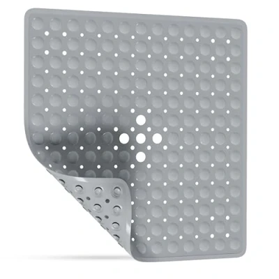 Afbeelding van SilverRack douchemat, antislip, machinewasbaar en schimmelbestendig, 53 x cm (grijs) antislipmat, BPA vrij, voor kinderen