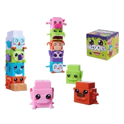 Afbeelding van Simba Bloxies Wave 1 stuk Verzamelfiguren Stapeltoren Grappige dieren Bouwstenen