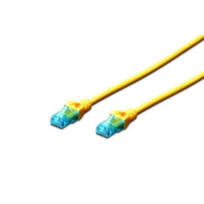 Afbeelding van Digitus DK 1512 050/Y RJ45 Netwerkkabel, patchkabel CAT 5e U/UTP 5.00 m Geel Verdraaide paren 1 stuk(s)