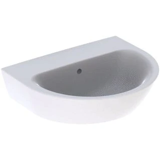 Afbeelding van Geberit Renova wastafel wit (55 x 45 cm) zonder kraangat, met