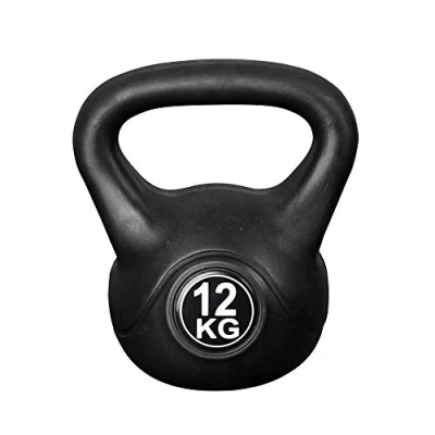 Afbeelding van Kettlebell voor binnen en buiten Kunststof Zwart 12 kg