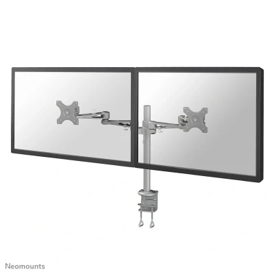 Afbeelding van Neomounts FPMA D935D Monitorarm 2 schermen 14 27&quot; 0 6 kg/scherm zilver