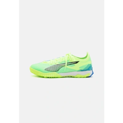 Afbeelding van Puma Ultra 5 Match TT Voetbalschoenen voor kunstgras, Heren, Maat: 42, Fizzy apple/white/bluemazing Textiel/ synthetisch